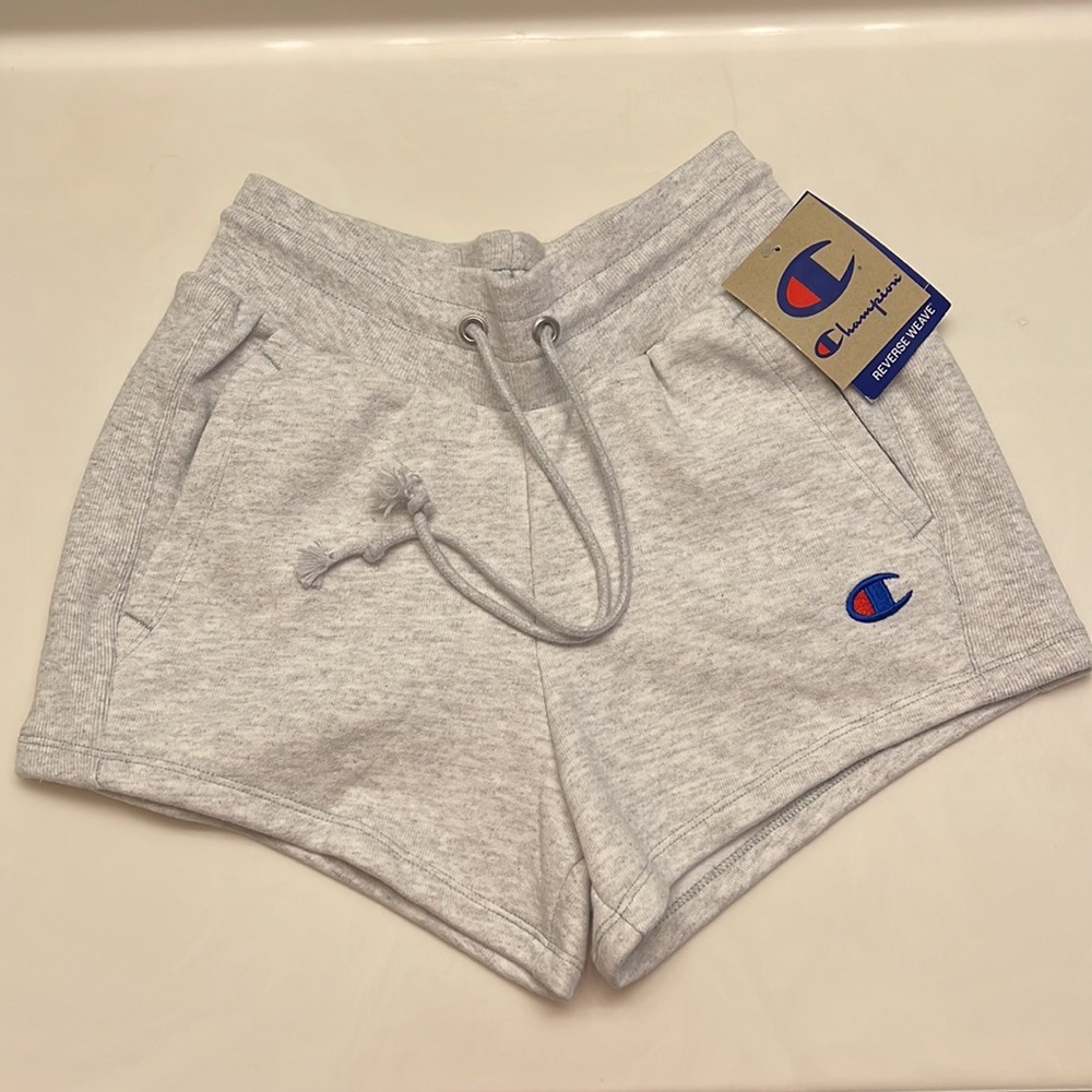 Champion Women’s Fleece Set Shorts Crop Hoodie - Picture 12 of 15